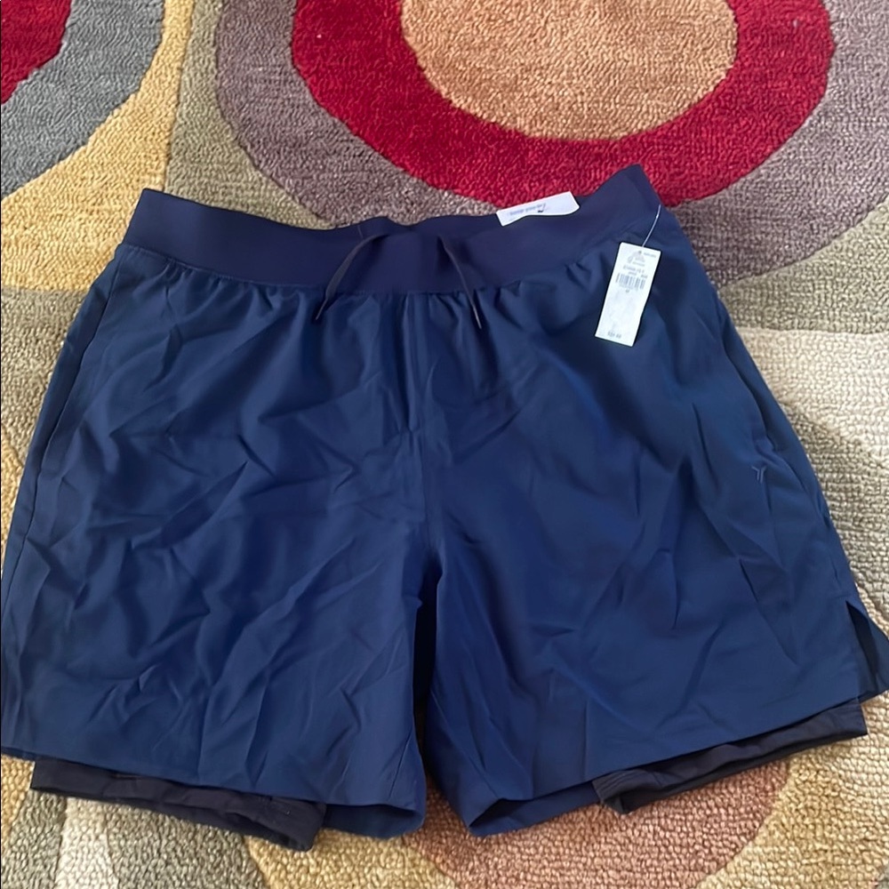 NWT Men’s Old Navy Blue Nylon Shorts, Sz M